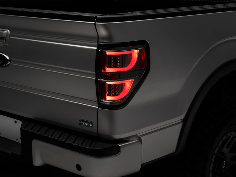 RAXIOM 09-14 Ford F-150 G2 LED Tail Lights- Chrome Housing (Smoked Lens) (Styleside)