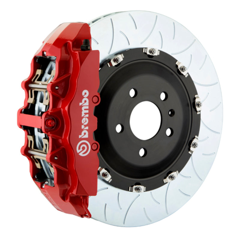 BREMBO 04-07 Armada/QX56/04-07 Titan Front GT BBK 8 Piston Cast 380x34 2pc Rotor Slotted Type3-Red