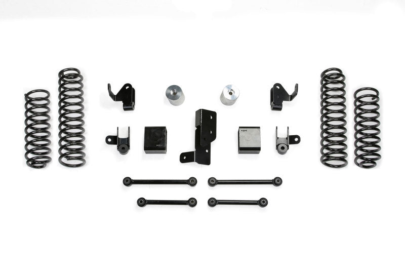 FABTECH 18-21 Jeep JL 4-Door 4WD 3in Sport System w/Shk Ext