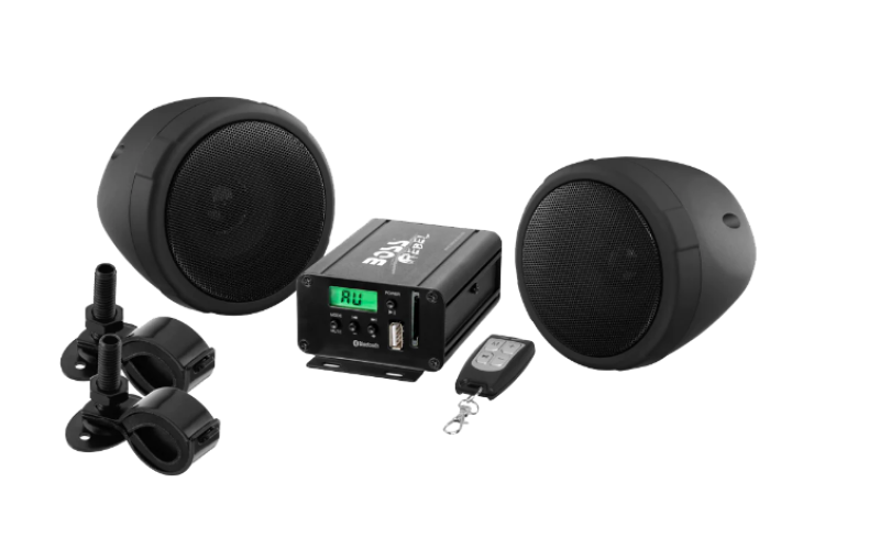 BOSS AUDIO Systems Motorcycle Speakers and Amplifier Audio Sound System