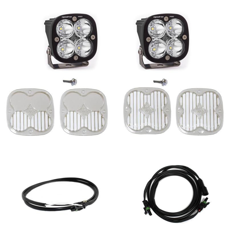 BAJA DESIGNS 2021+ Ford Bronco A Piller Light Kit Squadron Pro Spot w/Upfitter