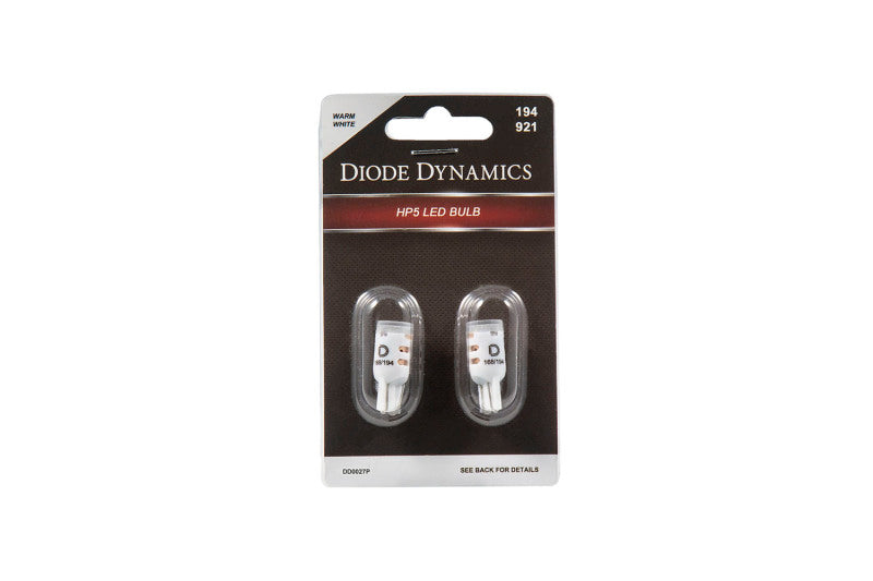 DIODE DYNAMICS 194 LED Bulb HP5 LED Warm - White Short (Pair)