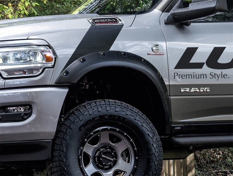 LUND 19-22 RAM 2500/3500 (3500 Excl. Dually) RX-Rivet Style Textured Fender Flares Black 2 Pc. Front