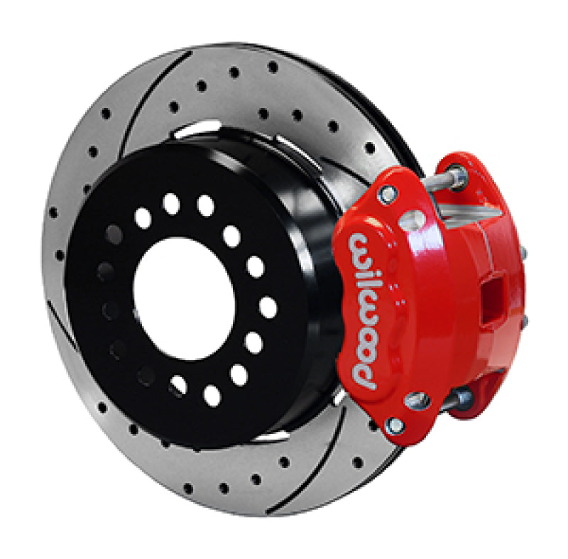 WILWOOD Dynapro Low-Profile 11.00in P-Brake Kit Dust Seal 2.36in Offset - Drilled Red