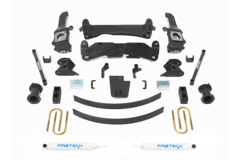 FABTECH 05-14 Toyota Tacoma 4WD/ 2WD 6 Lug Models Only 6in Basic Sys w/Perf Shks