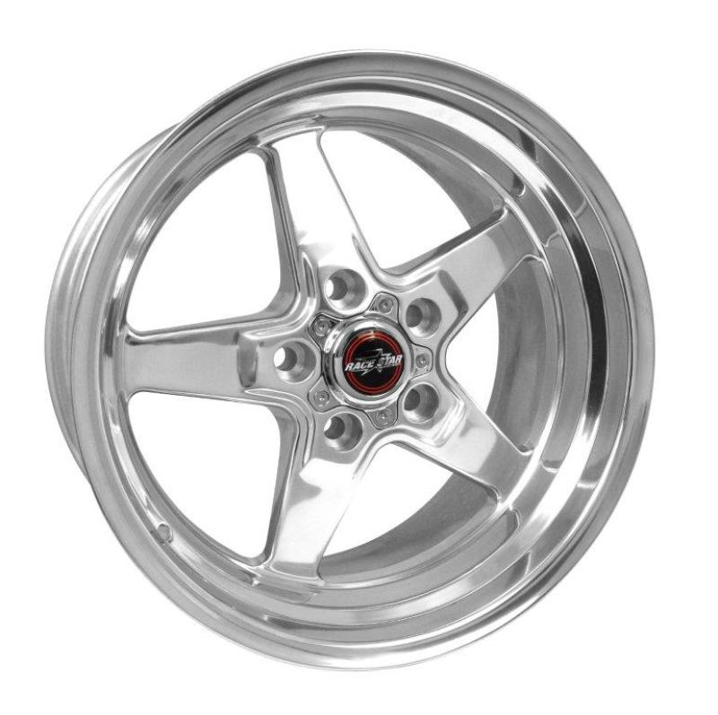 RACE STAR 92 Drag Star 17x9.50 5x4.75bc 5.25bs Direct Drill Polished Wheel