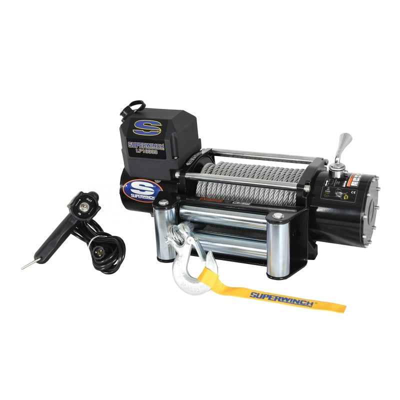 SUPERWINCH 10000 LBS 12V DC 3/8in x 85ft Steel Rope LP10000 Winch