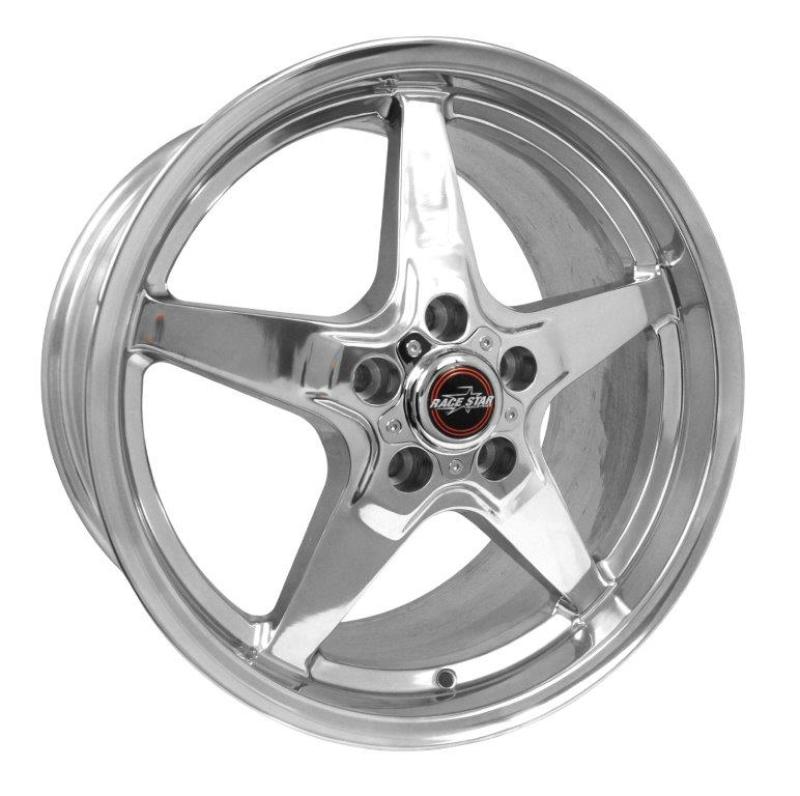 RACE STAR 92 Drag Star 18x10.50 5x4.75bc 7.00bs Direct Drill Polished Wheel