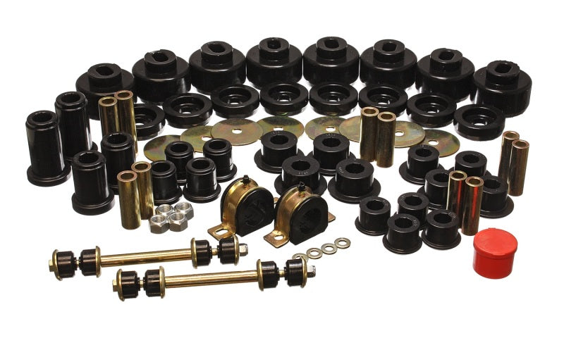 ENERGY SUSPENSION 01-06 Chevy Silverado 4WD Black Hyper-flex Master Bushing Set