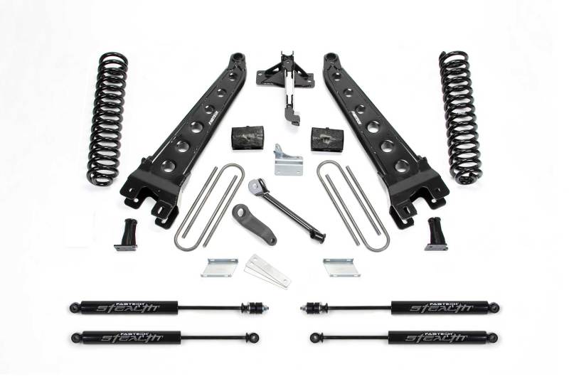 FABTECH 08-16 Ford F250 4WD 6in Rad Arm Sys w/Coils & Stealth