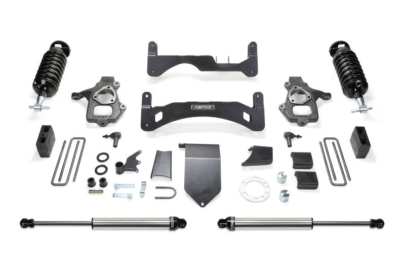 FABTECH 14-18 GM C/K1500 P/U w/oE Alm Or Stmp Stl UCA 6in Perf Sys G2 w/Dl 4.0 & 2.25