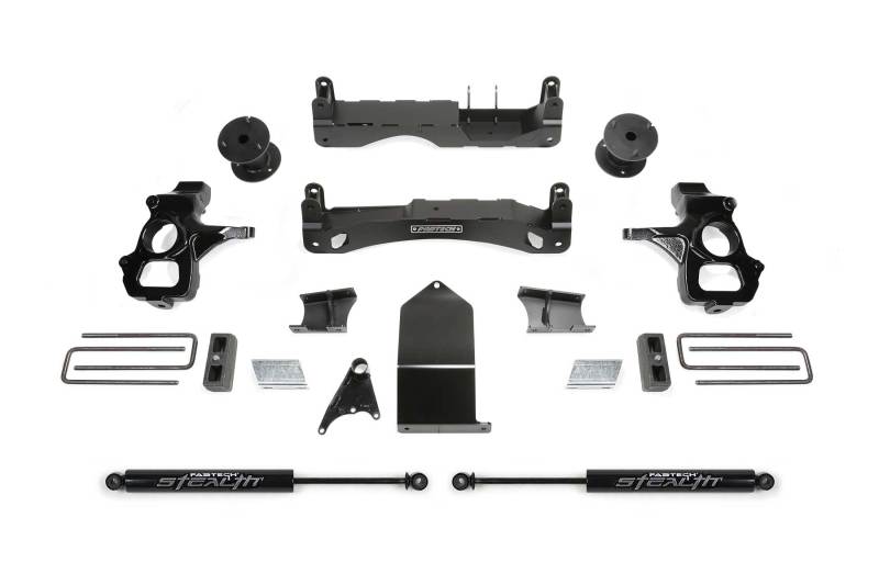 FABTECH 14-18 GM C/K1500 P/U w/oE Alm Or Stmp Stl UCA 4in Basic Sys w/Stealth