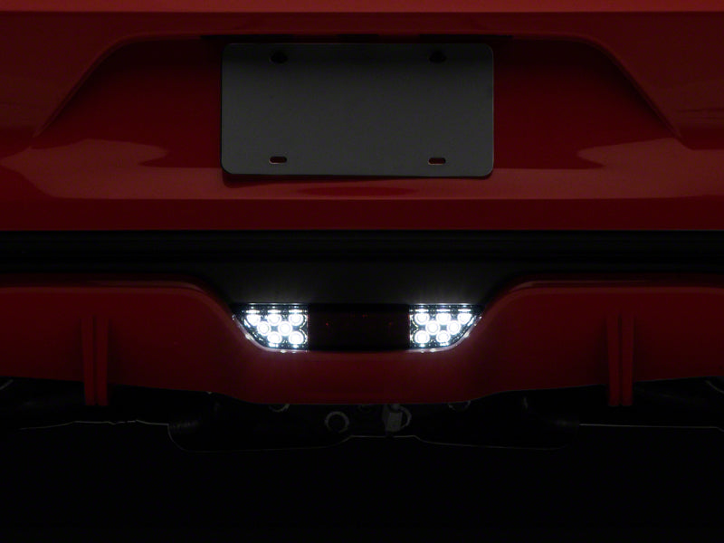 RAXIOM 15-17 Ford Mustang Axial LED Reverse Light w/ Running Light Triple Flash Brake Light- Smoked