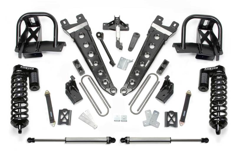 FABTECH 05-07 Ford F250 4WD w/o Factory Overload 6in Rad Arm Sys w/Dlss 4.0 C/O& Rr Dlss