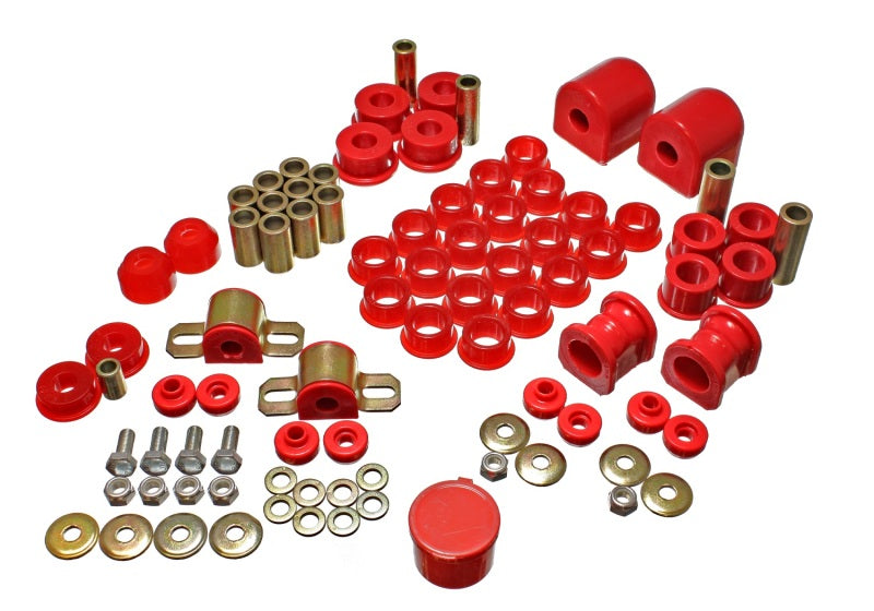 ENERGY SUSPENSION 91-94 Nissan Sentra/NX1600/2000 Red Hyper-Flex Master Bushing Set