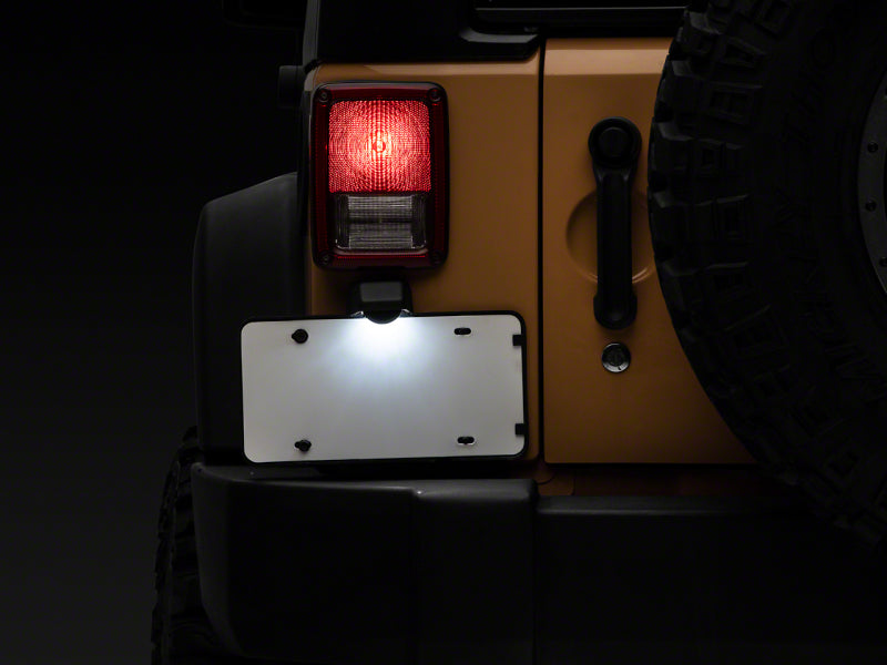 RAXIOM 07-18 Jeep Wrangler JK Axial Series LED License Plate Conversion