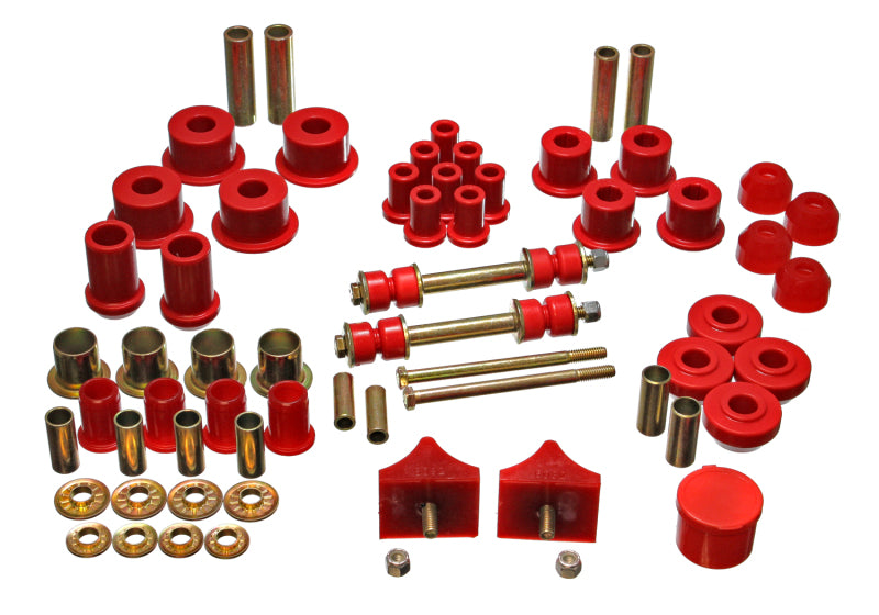 ENERGY SUSPENSION 66-76 Chrysler A Body - Dart/Demon/Duster/Valiant Red Hyper-flex Master Bushing Se