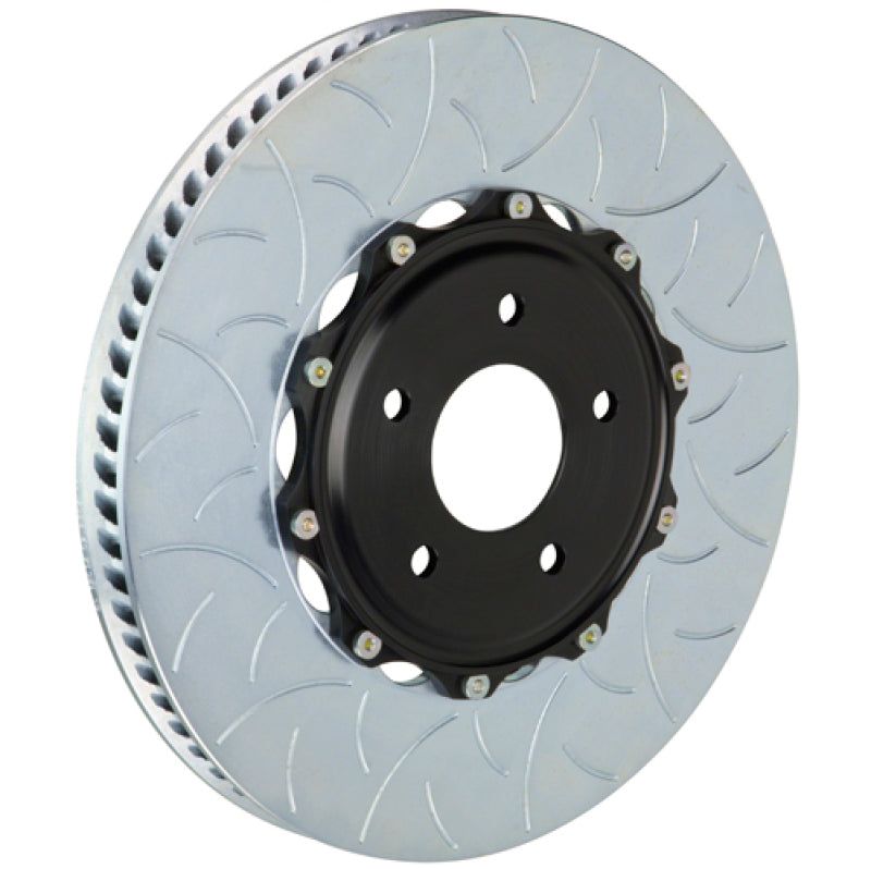 BREMBO 02-05 996 Turbo (PCCB Eqpt) Fr 2-Piece Discs 350x34 2pc Rotor Slotted Type3