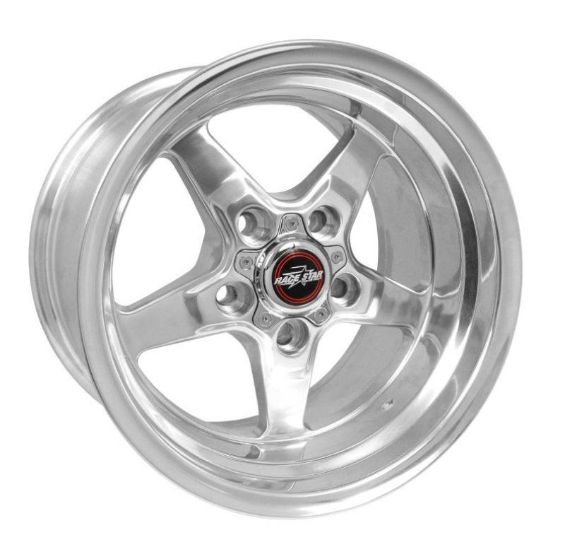 RACE STAR 92 Drag Star 15x10.00 5x4.75bc 5.50bs Direct Drill Polished Wheel