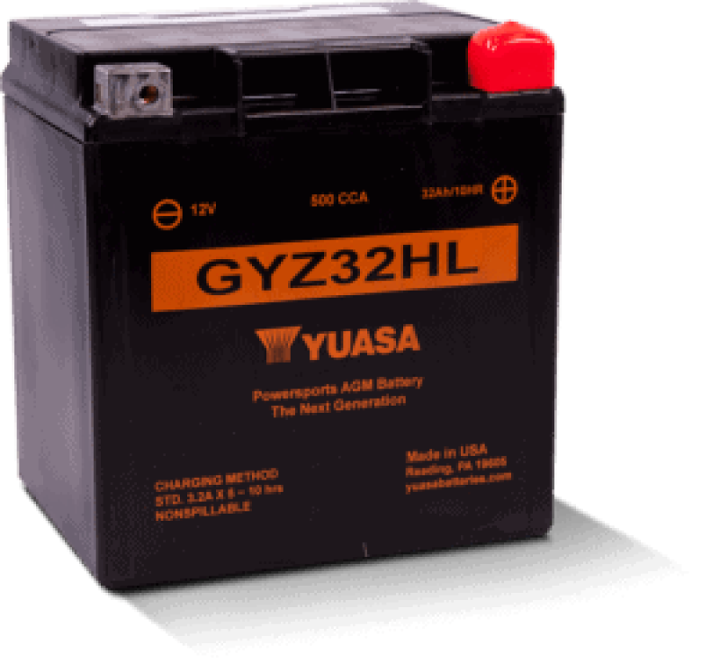 YUASA GYZ32HL High Performance Maintenance Free AGM 12 Volt Battery