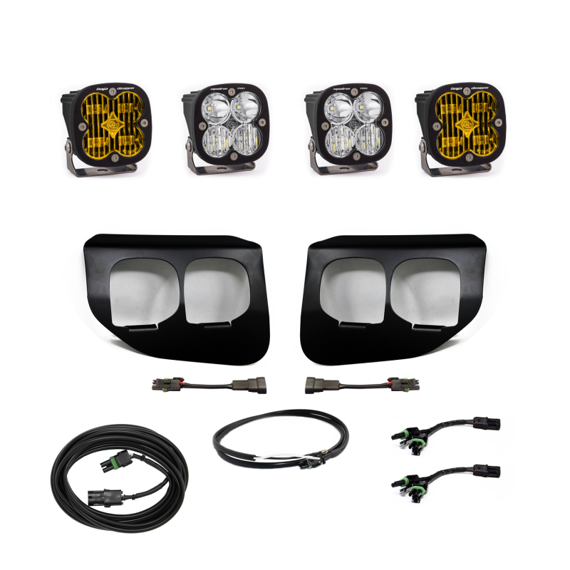 BAJA DESIGNS Ford Super Duty (20-On) Fog Lights FPK Amber SAE/Sport DC BAJA DESIGNS w/Upfitter