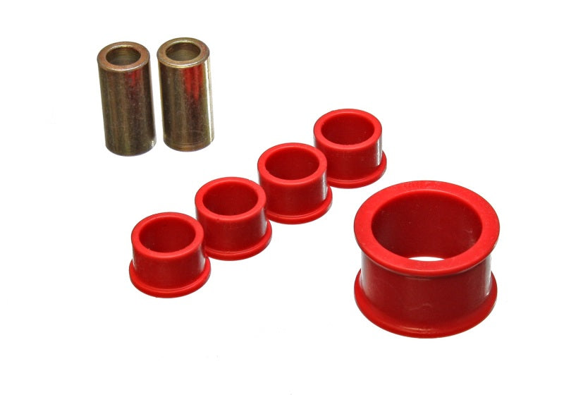 ENERGY SUSPENSION 02-09 Nissan 350Z / 03-07 Infiniti G35 Coupe Red Rack and Pinion Bushing Set