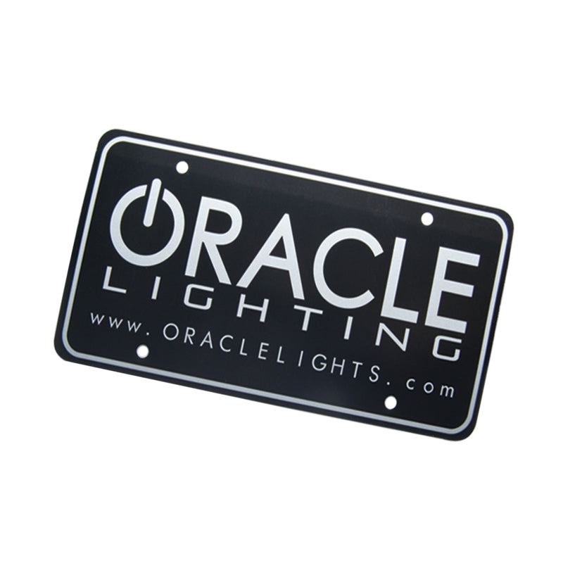 ORACLE License Plate - Black SEE WARRANTY