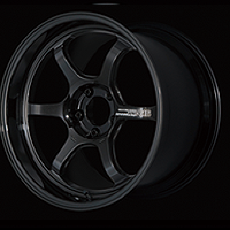 Advan R6 18x7.5 +47 5X114.3 Racing Titanium Black Wheel