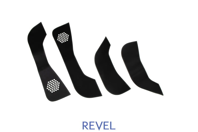 REVEL GT Design Kick Panel Cover (White Stitch) 16-19 Tesla Model 3 - 4 Pieces