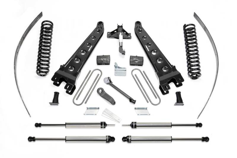 FABTECH 08-16 Ford F250 4WD w/Factory Overload 8in Rad Arm Sys w/Coils & Dlss Shks