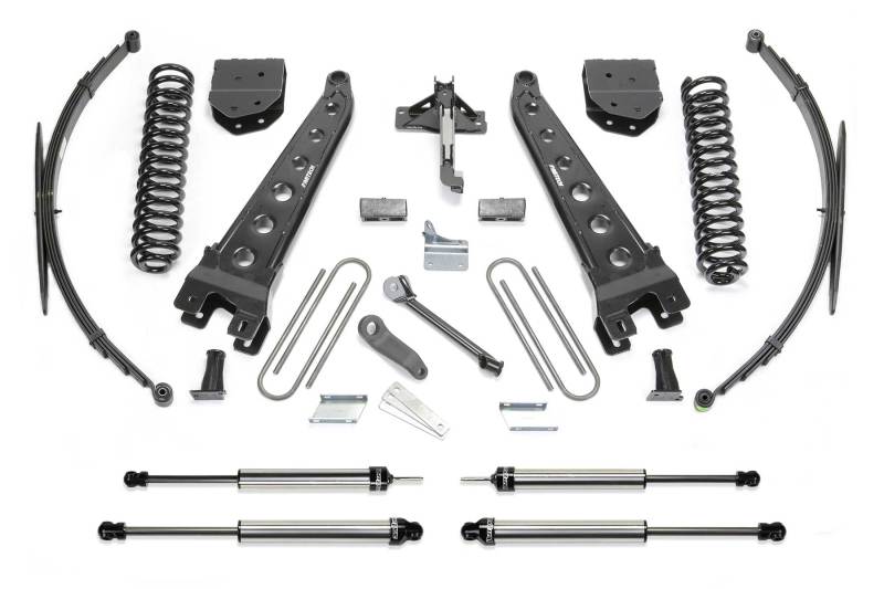 FABTECH 08-10 Ford F350 4WD 10in Rad Arm Sys w/Coils & Dlss Shks