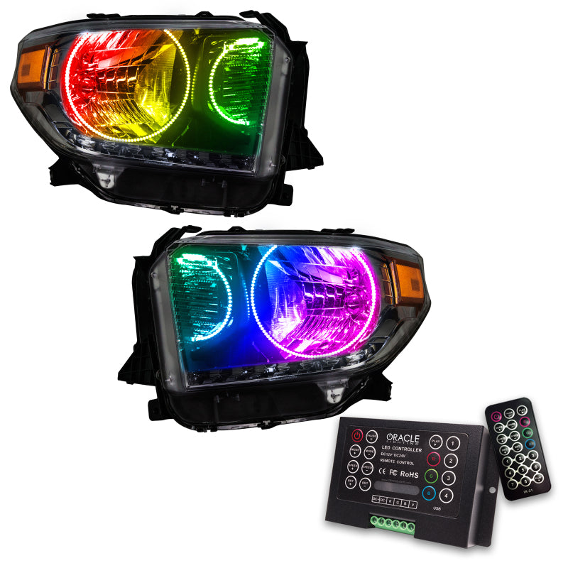 ORACLE 14-17 Toyota Tundra SMD HL - Dual Halo Kit - ColorSHIFT w/ 2.0 Controller SEE WARRANTY