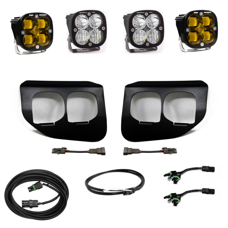 BAJA DESIGNS 2020+ Ford Super Duty Fog Lights FPK Amber SAE/Pro DC BAJA DESIGNS w/Upfitter