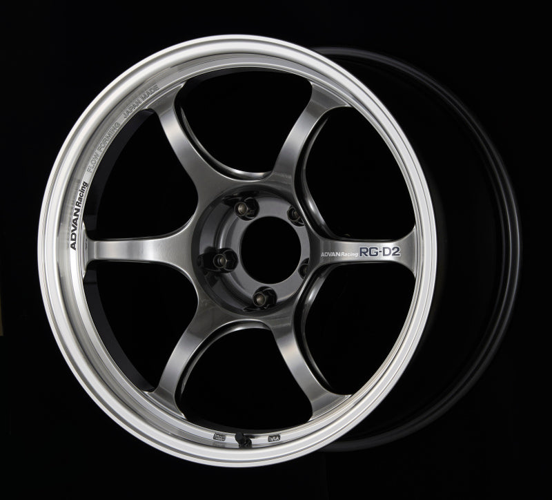 ADVAN RG-D2 18x9.5 +35 5-114.3 Machining & Racing Hyper Black Wheel