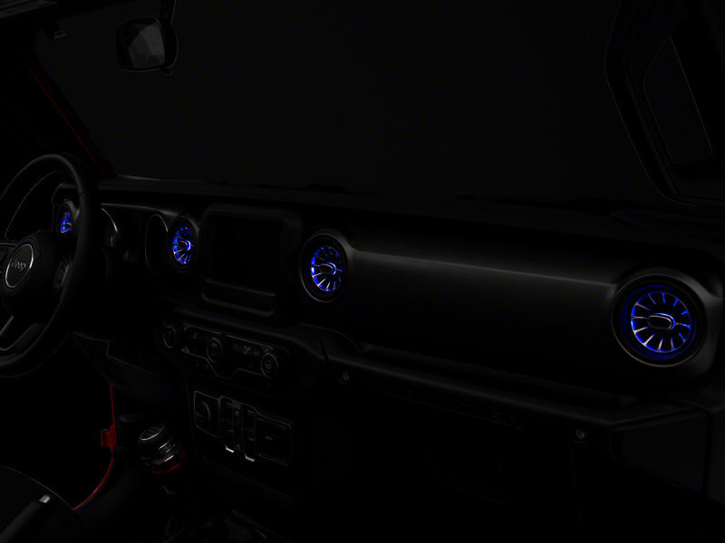 RAXIOM 18-23 Jeep Wrangler JL LED Ambient Vent Lighting Kit