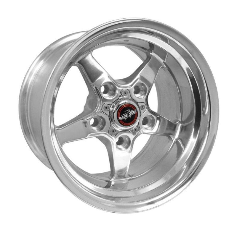 RACE STAR 92 Drag Star 15x10.00 5x135bc 5.25bs Direct Drill Polished Wheel