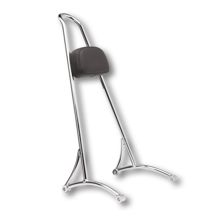 BURLY BRAND Tall Sissy Bar 20in - Chrome