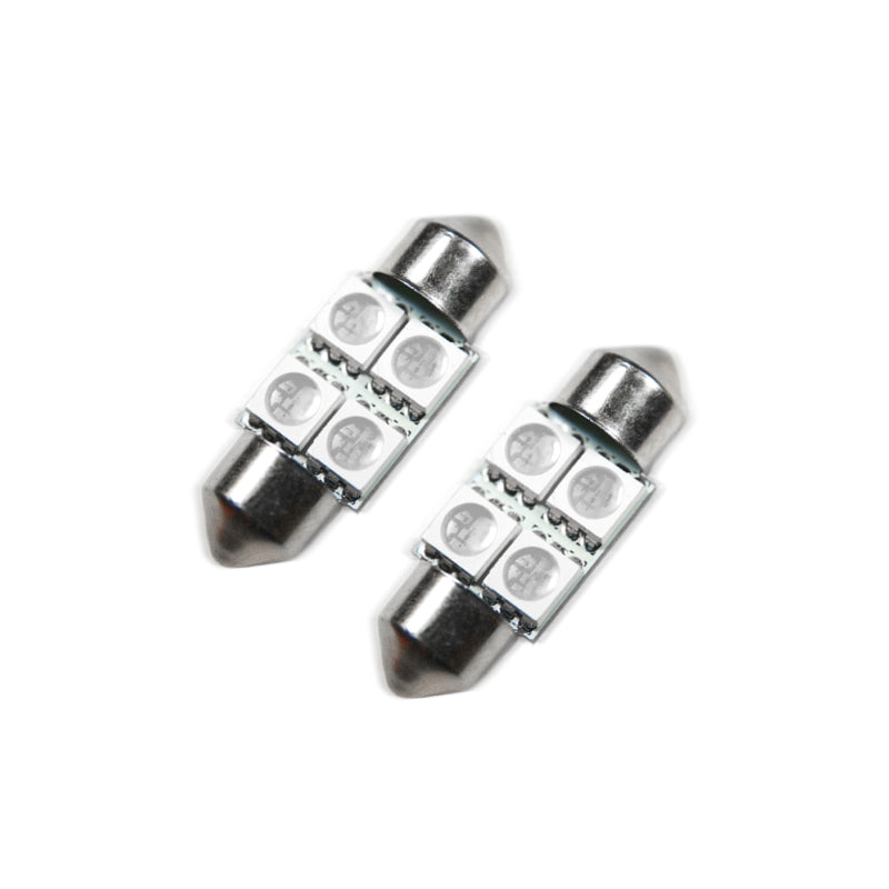 ORACLE 33MM 4 LED 3-Chip Festoon Bulbs (Pair) - Blue SEE WARRANTY