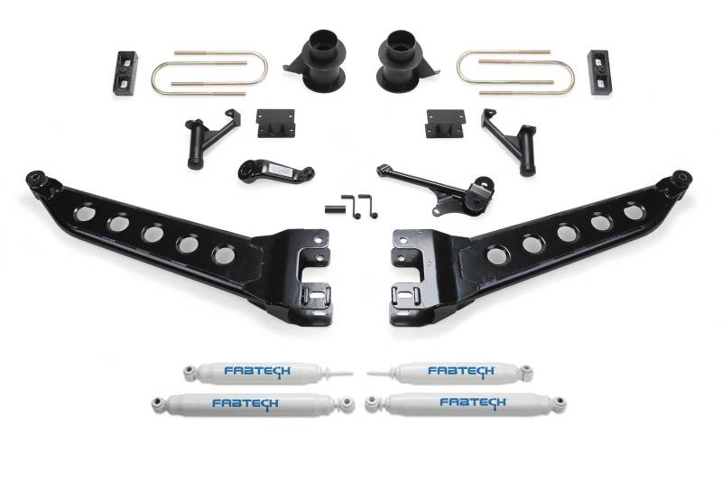 FABTECH 13-18 Ram 3500 4WD w/Factory Radius Arms 5in Radius Arm System w/Perf. Shocks