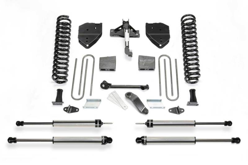 FABTECH 17-21 Ford F250/F350 4WD Gas 4in Basic Sys w/Dlss Shks