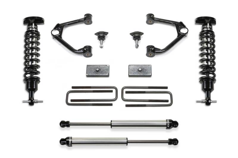 FABTECH 19-20 GM K1500 P/U w/Trail Boss/At4 Pkg Diesel 1.5in Budget Sys w/Dl 2.5 & 2.25