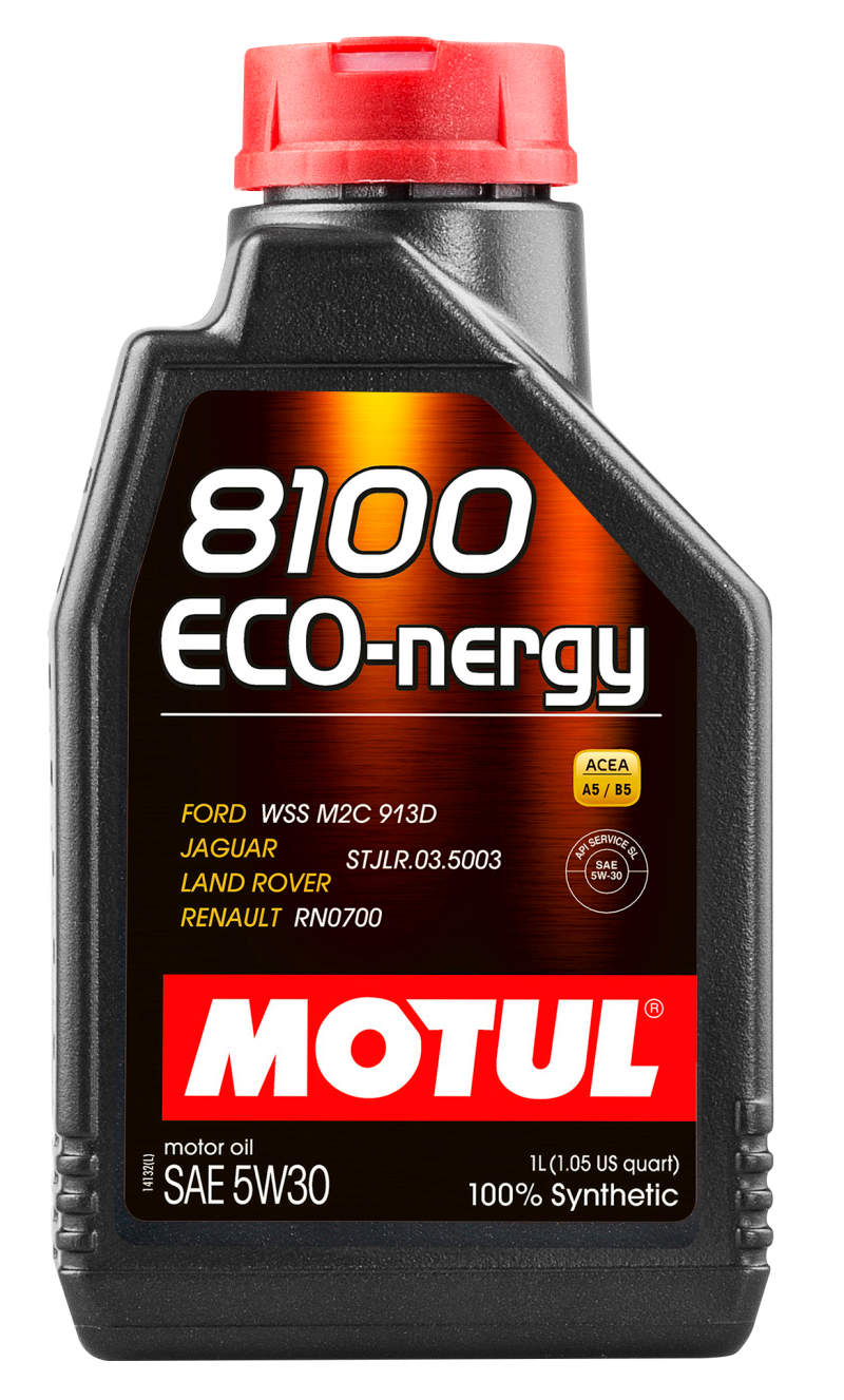 Motul 1L Synthetic Engine Oil 8100 5W30 ECO-NERGY - Ford 913C - Case of 12