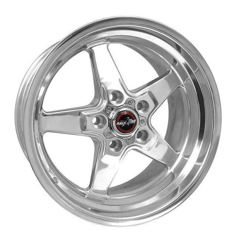 RACE STAR 92 Drag Star 17x9.50 5x4.75bc 7.30bs Direct Drill Polished Wheel