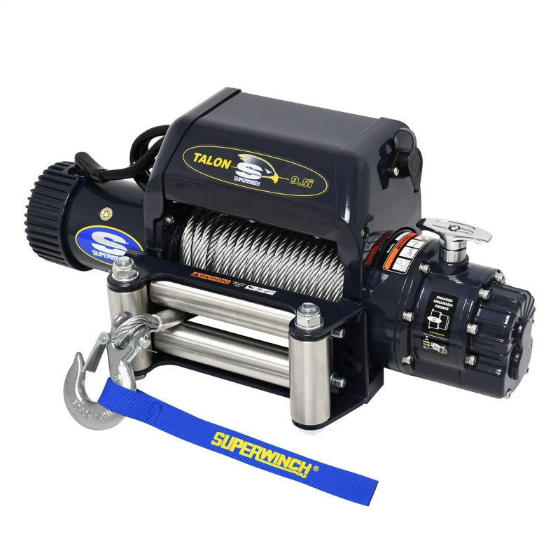 SUPERWINCH 9500 LBS 12V DC 3/8in x 85ft Steel Rope Talon - Navy Blue