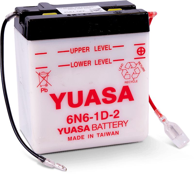 YUASA 6N6-1D-2 Conventional 6 Volt Battery