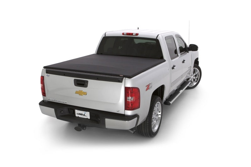 LUND 07-13 Chevy Silverado 1500 (5.5ft. Bed) Genesis Elite Tri-Fold Tonneau Cover - Black