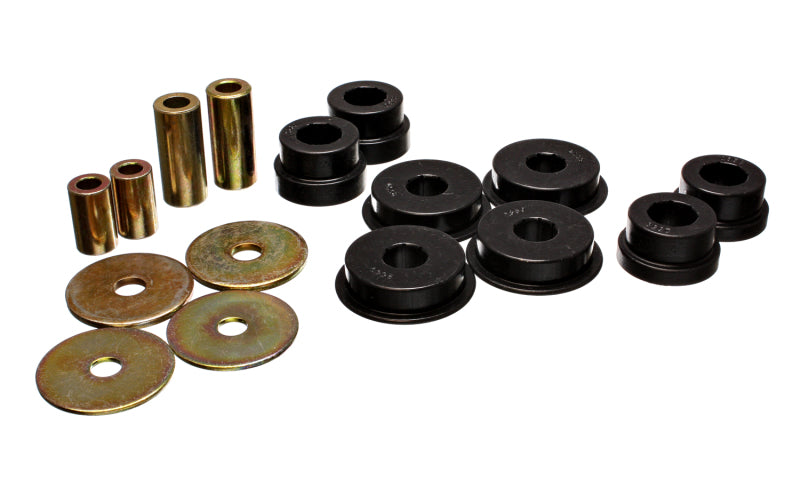 ENERGY SUSPENSION 03-05 Mitsubishi Lancer EVO 8 Black Rear Differential / Mustache Bar Bushing Set