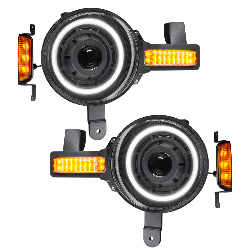 ORACLE 2021+ Ford Bronco Oculus  Bi-LED Projector Headlights - Amber/White Switchback NO RETURNS