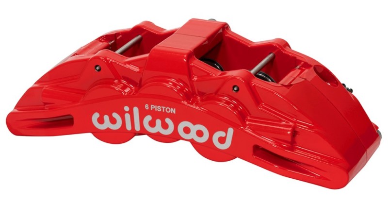 WILWOOD Caliper Red SX6R 4.04in Piston 1.25in Disc