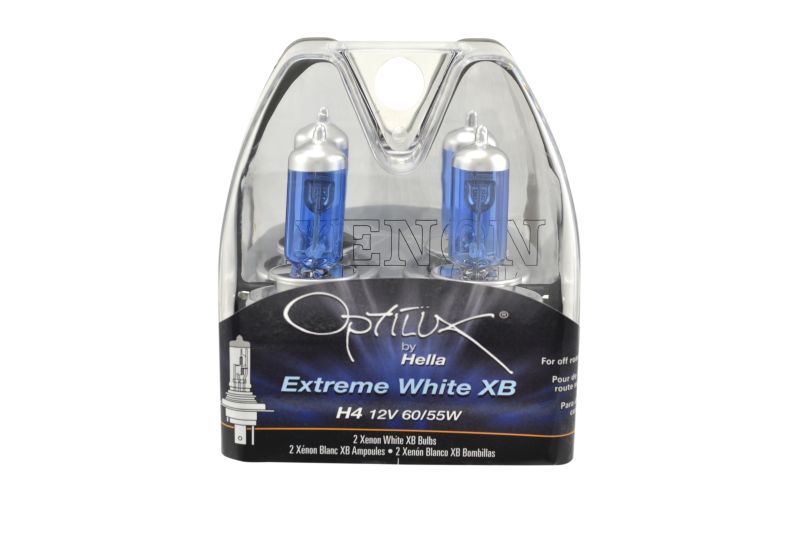 HELLA Optilux H13/9008 12V 60/55W XB Xenon White Bulbs (Pair)